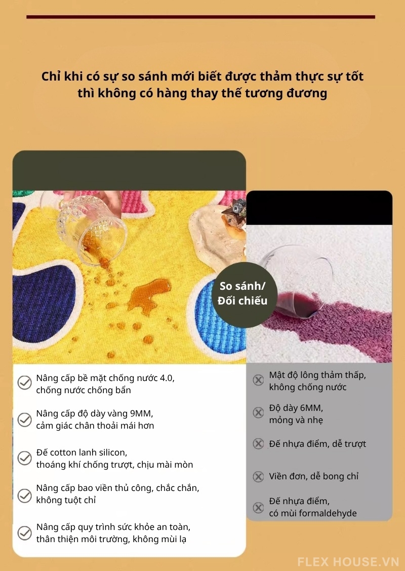 Thảm trải sofa ghế bành họa tiết hoa đất ấm HY3358 3 Thảm trải sofa ghế bành họa tiết hoa đất ấm HY3358