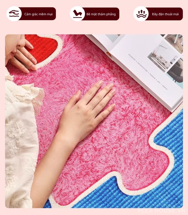 Thảm trải sàn cách âm chống thấm họa tiết Puzzles HY3355 6 Thảm trải sàn cách âm chống thấm họa tiết Puzzles HY3355