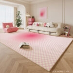 Thảm trải sàn caro hồng Y2K Aesthetic SH8289.02