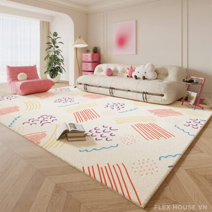 Thảm trải sàn cho trẻ em hình học sắc màu SH8294