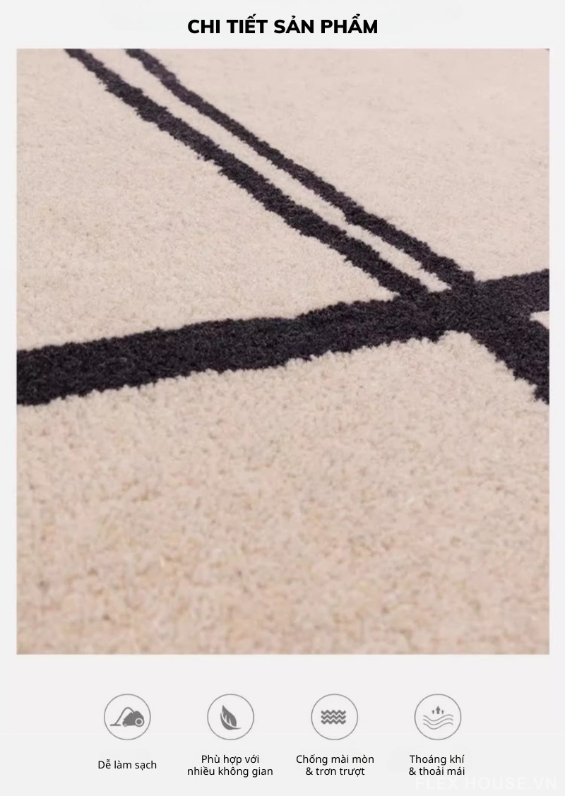 Thảm trải sofa studio Graphic Grid Line Art SH5711 2 Thảm trải sofa studio Graphic Grid Line Art SH5711