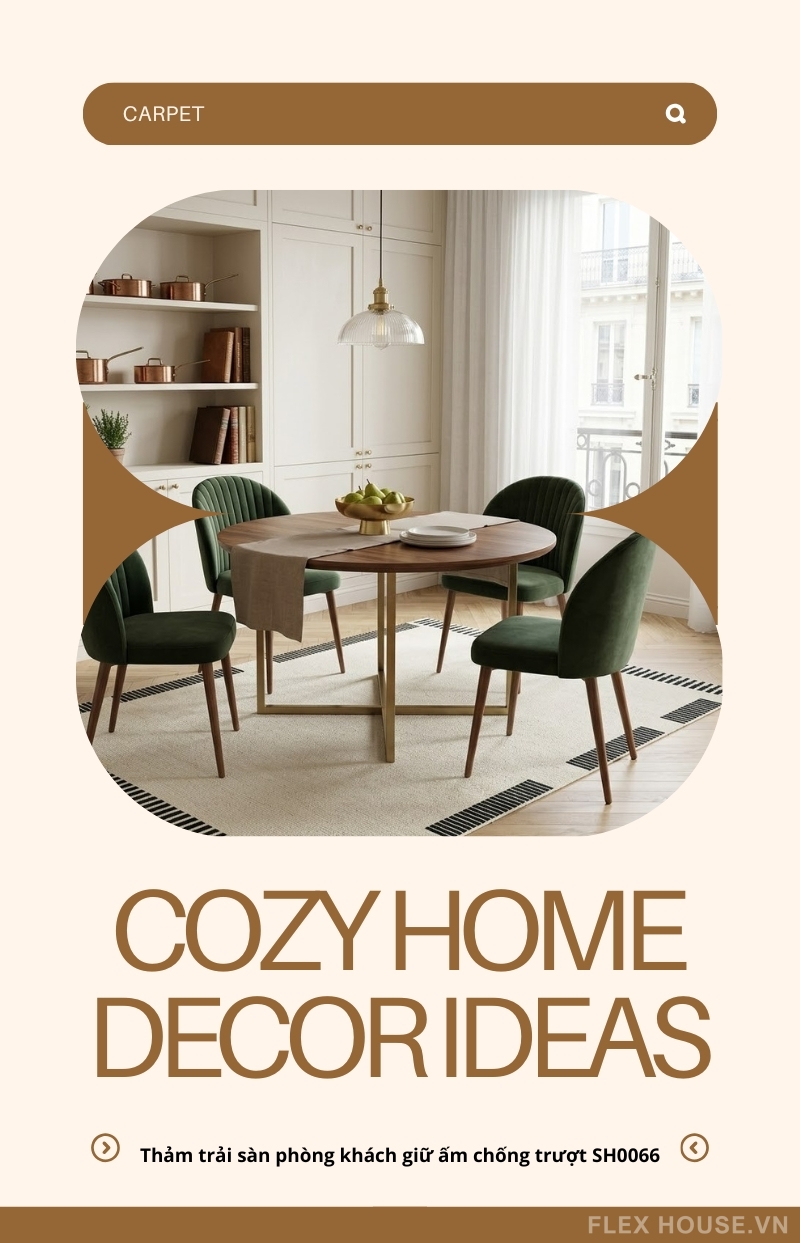 Thảm trải sàn phòng khách giữ ấm chống trượt SH0066 2 Thảm trải sàn phòng khách giữ ấm chống trượt SH0066