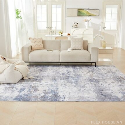 Thảm trải sofa màu loang đế silicon chống trượt JX5861