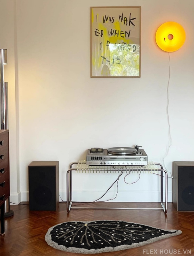 Thảm trang trí phòng khách hình lá cây Begonia QZ2320 1 Thảm trang trí phòng khách hình lá cây Begonia QZ2320