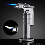 Bật lửa 1 tia vỏ nhám bạc sang trọng CGL7115