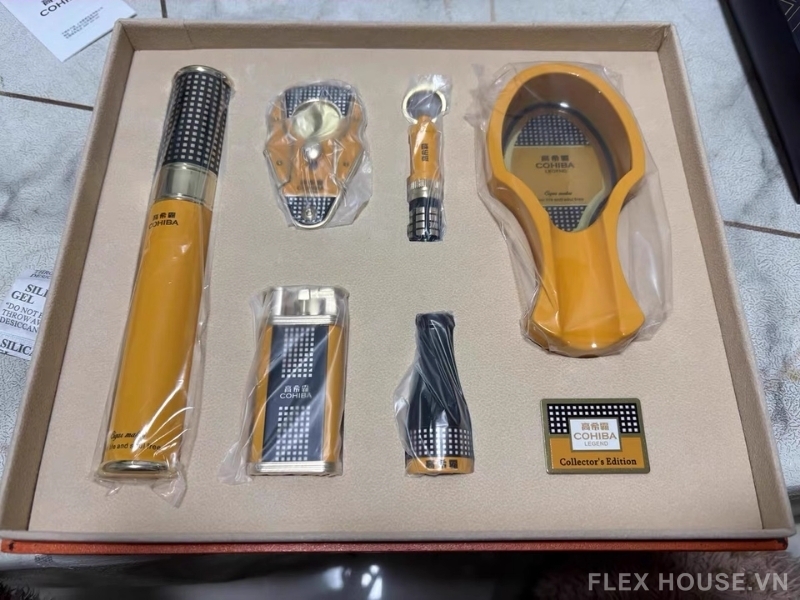 Bộ phụ kiện xì gà cao cấp 6 món đa màu CH3283 18 Bộ phụ kiện xì gà cao cấp 6 món đa màu CH3283 33