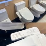 Bồn cầu 2 khối thân dài nắp rửa điện tử TOTO CS326DW18