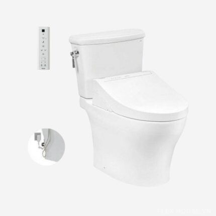 Bồn cầu nắp rửa điện tử thân kín 2 khối TOTO CS986GW14
