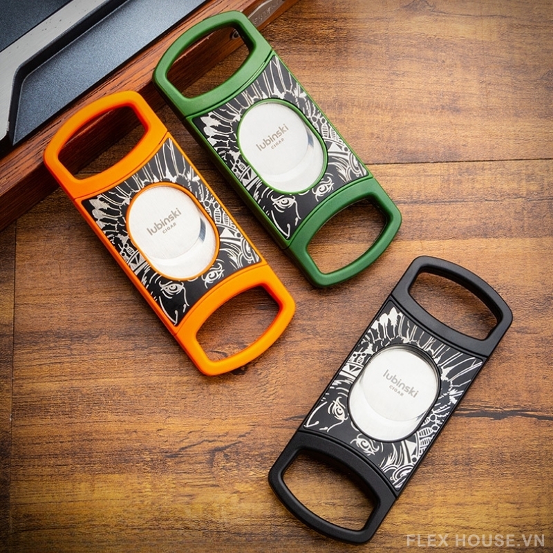 Dao cắt xì gà 2 lưỡi bằng thép không gỉ LBS5802 (1) Dao cắt xì gà 2 lưỡi bằng thép không gỉ LBS5802