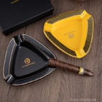 Gạt tàn cigar gốm sứ tam giác ba rãnh HNK6279