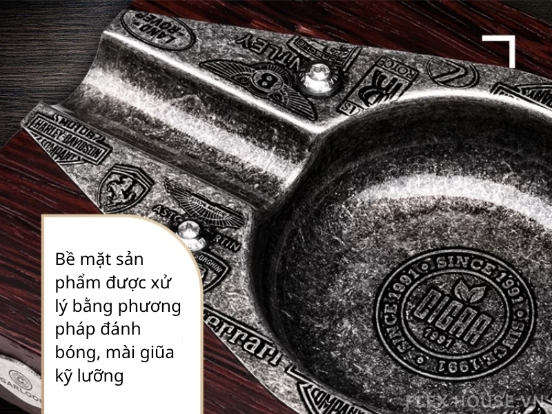 Gạt tàn xì gà gỗ tự nhiên merbau cao cấp CGL8898 9 Gạt tàn xì gà gỗ tự nhiên merbau cao cấp CGL8898 11