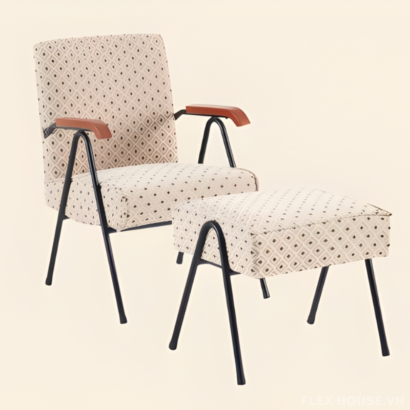 Ghế Armchair thư giãn bọc đệm Bắc Âu HM2629 10 Ghế Armchair thư giãn bọc đệm Bắc Âu HM2629 18