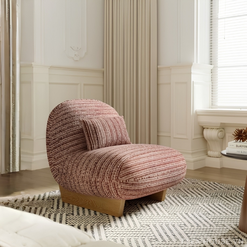 Ghế armchair thư giãn khung gỗ phong cách tối giản MU5917 1 Ghế armchair thư giãn khung gỗ phong cách tối giản MU5917
