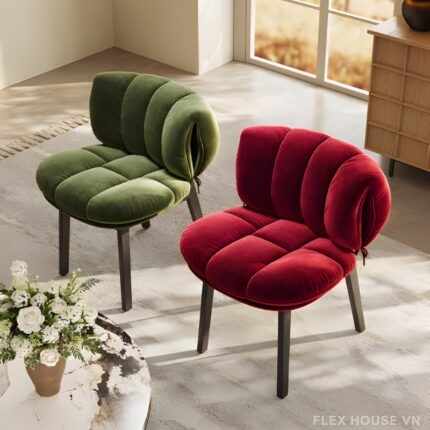Ghế bàn trang điểm đệm nhung sang trọng MU6657