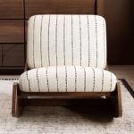 Ghế bập bênh thư giãn chân gỗ phong cách Minimalist MU9521