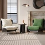 Ghế đơn tựa lưng thư giãn phong cách Nordic XM2150