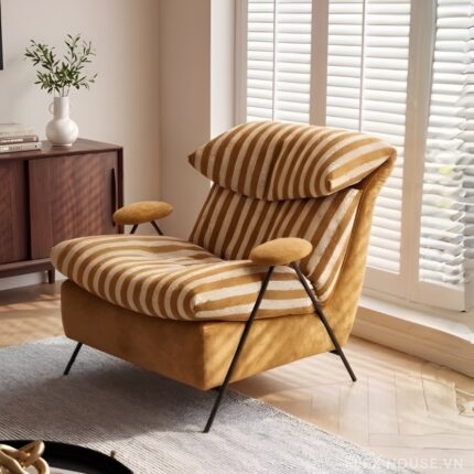 Ghế sofa đơn bồng bềnh tay vịn cách điệu MU1652