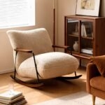 Ghế thư giãn bập bênh teddy khung gỗ retro MU0744