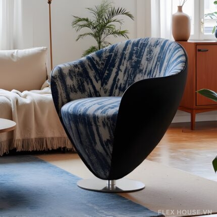 Ghế thư giãn dáng hoa tulip xoay 360 độ XM6766