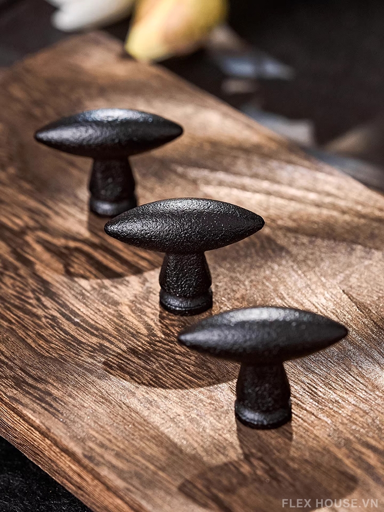 Núm tay nắm tủ Oval đen nhám Modern Rustic LT3287 7 Núm tay nắm tủ Oval đen nhám Modern Rustic LT3287 13
