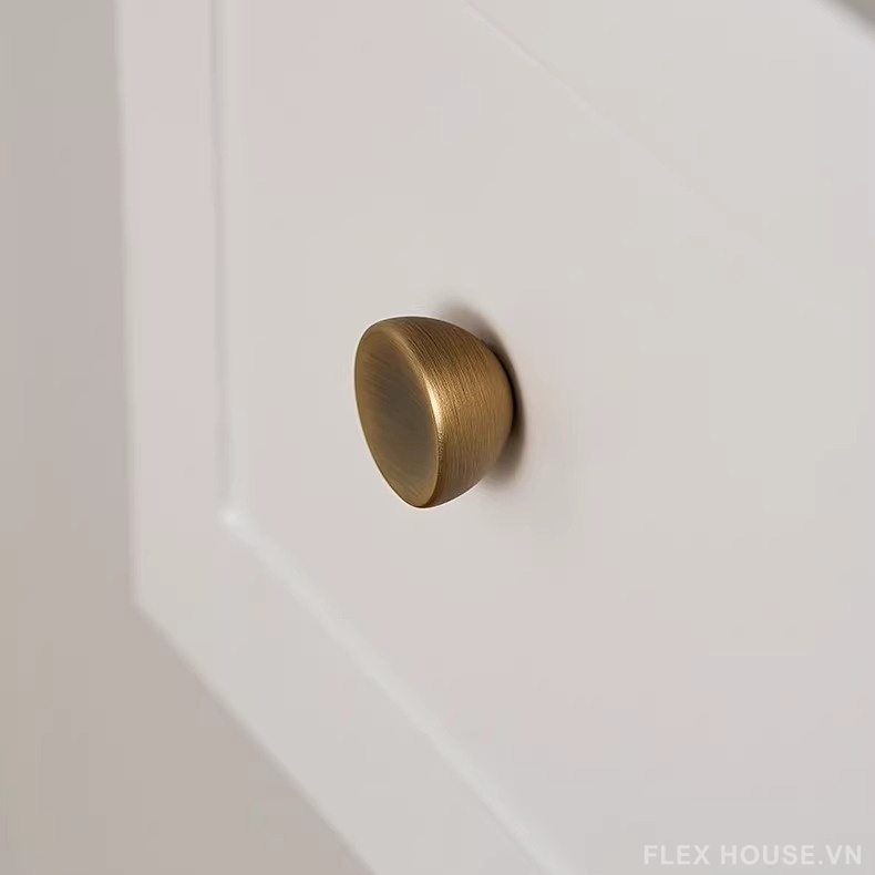 Núm tay nắm tủ bán cầu đồng cổ LT66 7 Núm tay nắm tủ bán cầu đồng cổ LT66 13