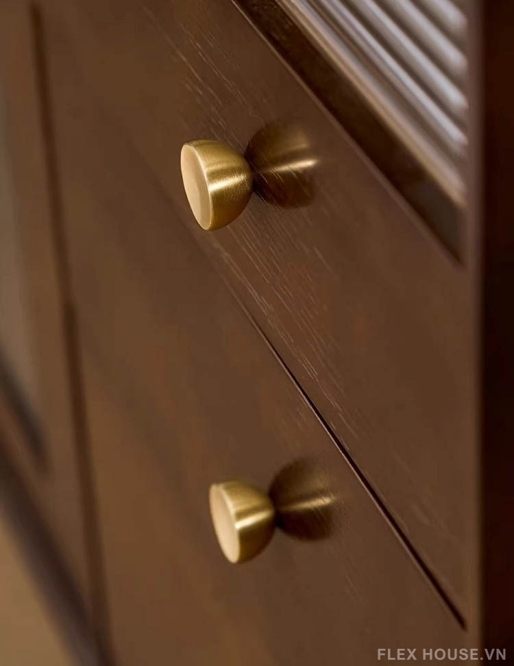 Núm tay nắm tủ bán cầu đồng mờ LT65 8 Núm tay nắm tủ bán cầu đồng mờ LT65 13