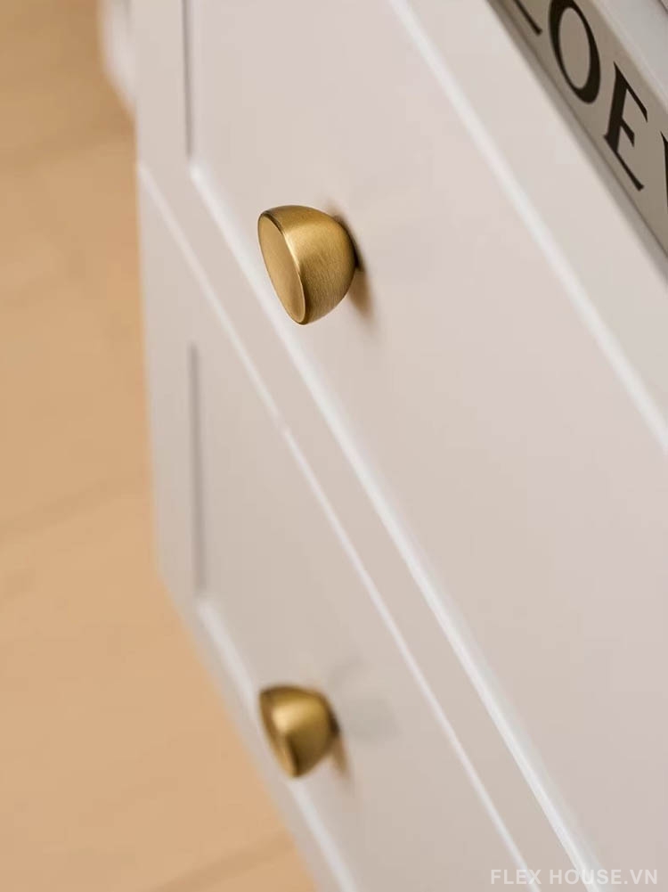 Núm tay nắm tủ bán cầu đồng mờ LT65 10 Núm tay nắm tủ bán cầu đồng mờ LT65 15