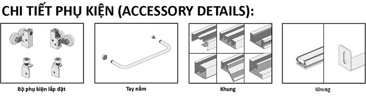 Phụ kiện cửa trượt kính góc vát phòng tắm thông minh CA180025-003 5 Phụ kiện cửa trượt kính góc vát phòng tắm thông minh CA180025-003 9