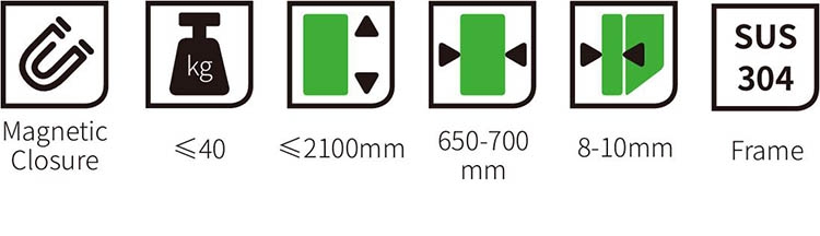 Phụ kiện phòng tắm kính cửa bản lề CA180028-002 5 Phụ kiện phòng tắm kính cửa bản lề CA180028-002 8