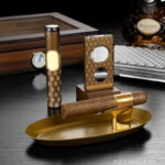 Set cigar cao cấp bật lửa khò dao cắt gạt tàn CGL4978