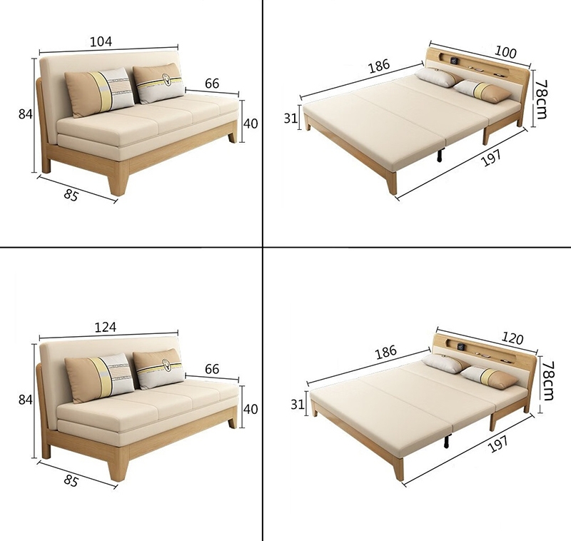 Sofa giường nằm đệm gấp thông minh SKD490 10 Sofa giường nằm đệm gấp thông minh SKD490 14