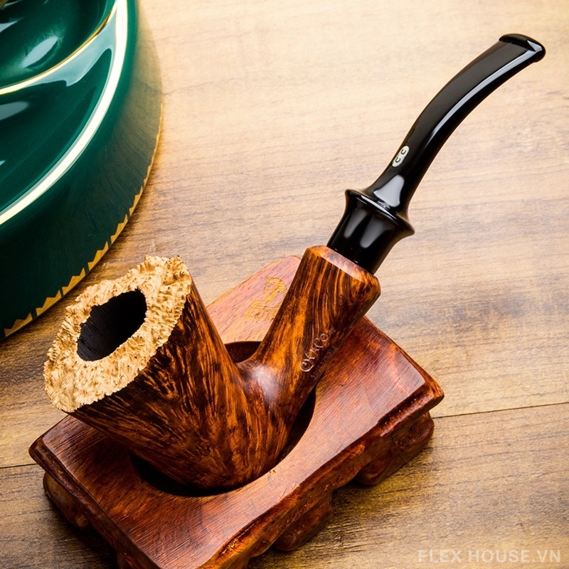 Tẩu hút xì gà vân gỗ tự nhiên cổ điển LBS9053 (1) Tẩu hút xì gà vân gỗ tự nhiên cổ điển LBS9053