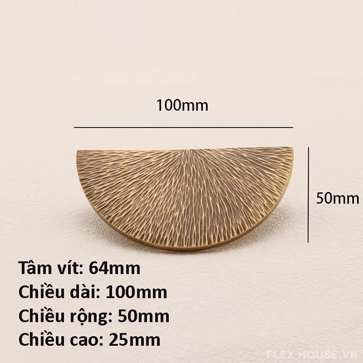 Tay nắm tủ bán nguyệt vân tia ánh kim OVLI2696 8 Tay nắm tủ bán nguyệt vân tia ánh kim OVLI2696 14