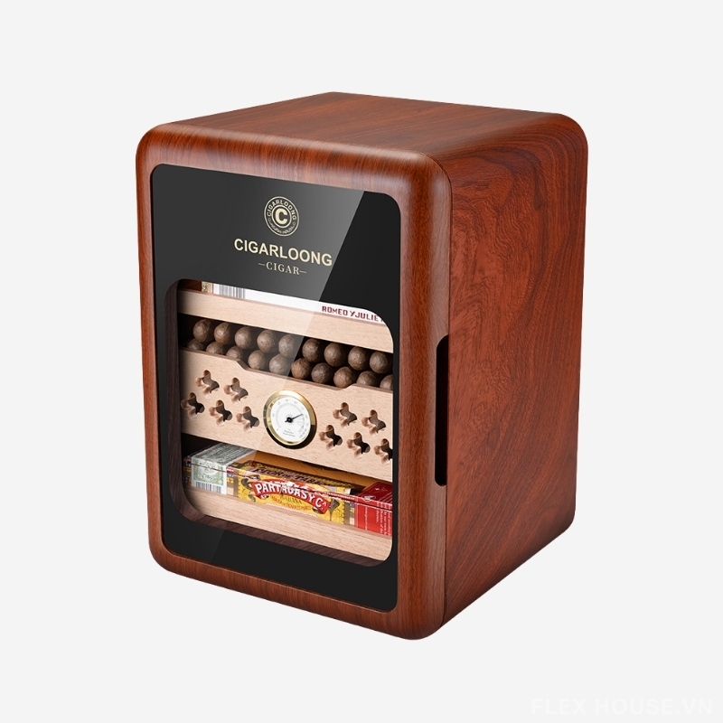 Tủ bảo quản cigar 21 lít gỗ tuyết tùng CGL2559 2 Tủ bảo quản cigar 21 lít gỗ tuyết tùng CGL2559 12