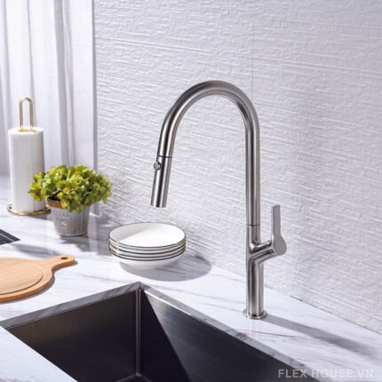 Vòi rửa chén dây rút HT25-SH1F449 Hafele 570.85.043