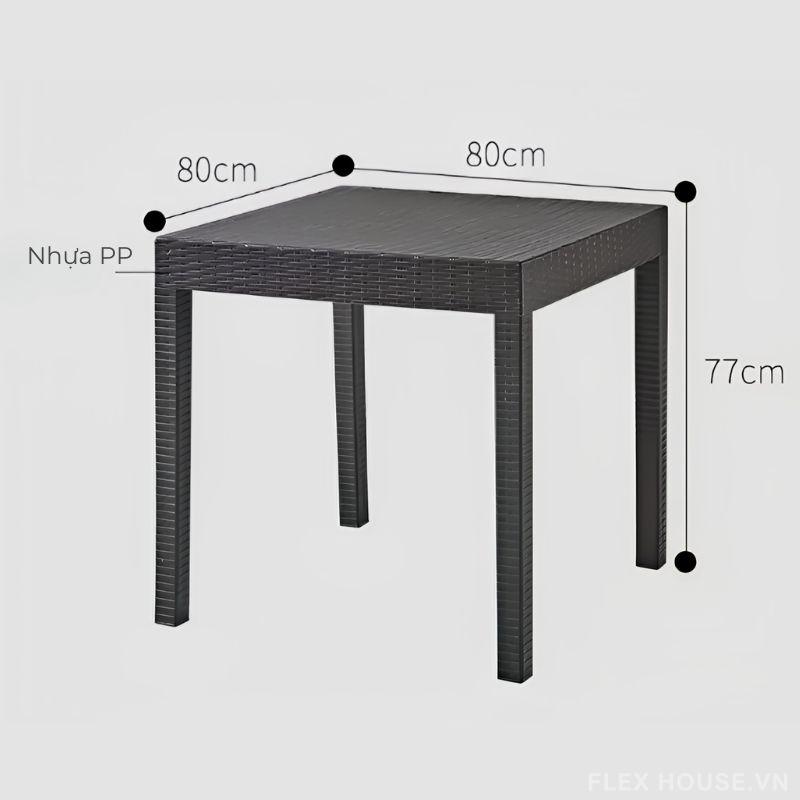 Ghế nhựa cafe ngoài trời giả mây tối giản ZJ135 10 Ghế nhựa cafe ngoài trời giả mây tối giản ZJ135 5