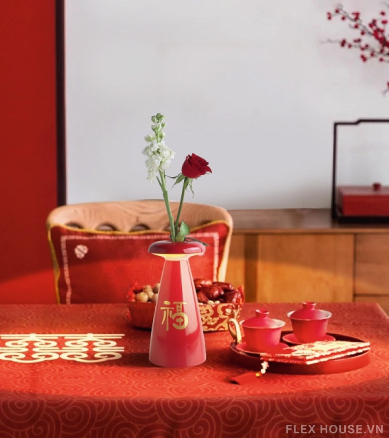 Đèn bàn cảm ứng decor phòng khách Phúc Hoa Đăng MS0945
