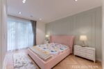 Đèn bàn hiện đại thân sứ chao vải Vân Nguyệt Đăng DB47
