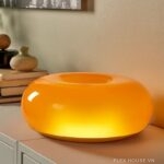 Đèn bàn thủy tinh hình chiếc bánh Donut độc đáo JWJ1409
