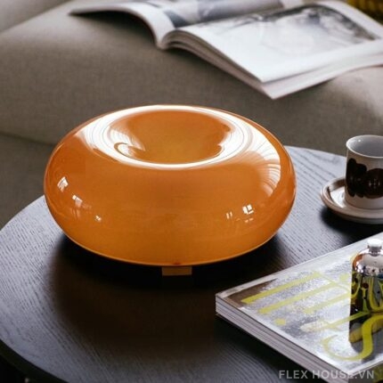 Đèn bàn thủy tinh hình chiếc bánh Donut độc đáo JWJ1409