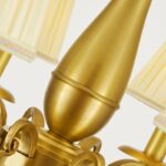 Đèn chùm bằng đồng thả trần biệt thự kiểu Mỹ GH6643