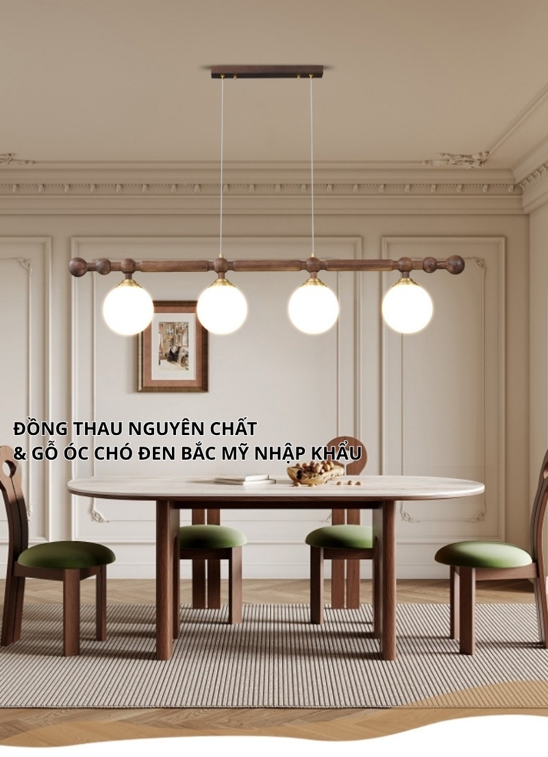 Đèn chùm tuyến tính thả bàn ăn kiểu Pháp cổ ZH3989 1 Đèn chùm tuyến tính thả bàn ăn kiểu Pháp cổ ZH3989