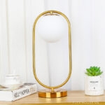 Đèn ngủ để bàn bằng thủy tinh kiểu Bắc Âu LW2286