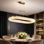 Đèn pha lê K9 thả bàn ăn nhà hàng cao cấp MLY3050