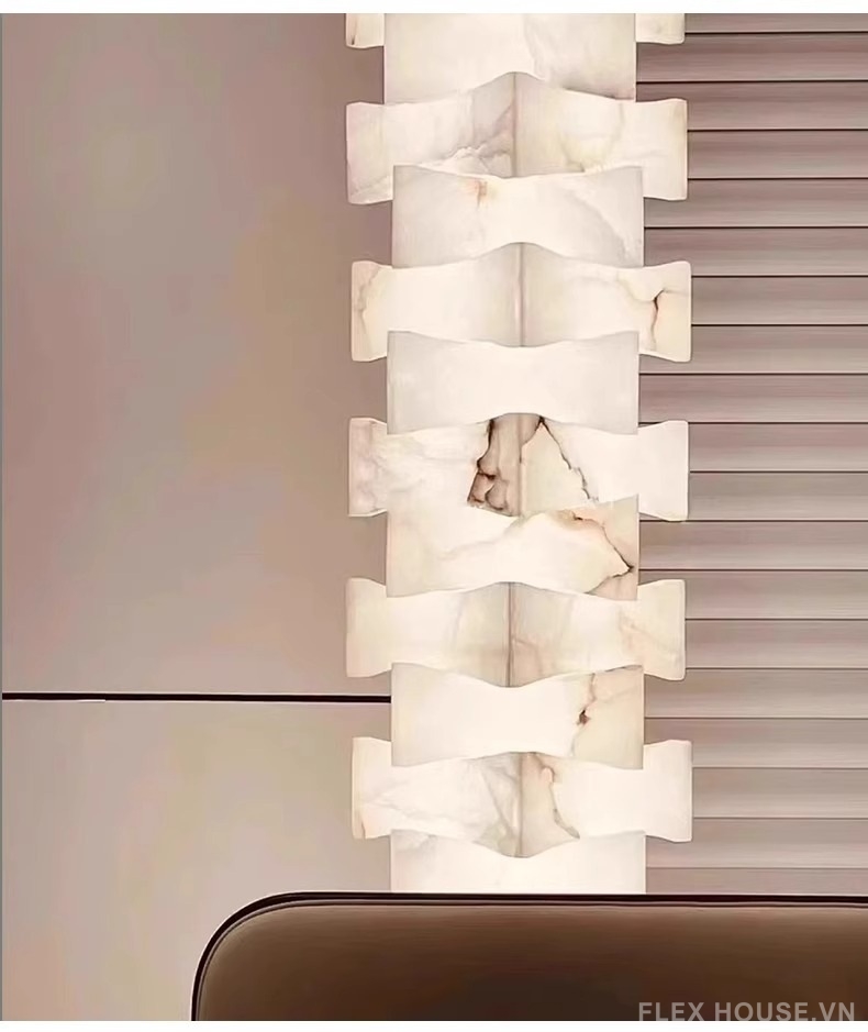 Đèn sàn trụ đá vân mây Bạch Thạch Thiên Đăng JWJ2297 10 Đèn sàn trụ đá vân mây Bạch Thạch Thiên Đăng JWJ2297