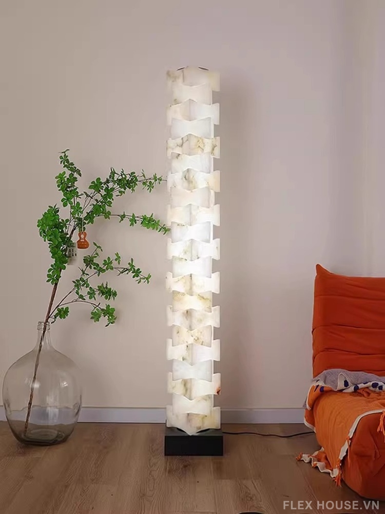 Đèn sàn trụ đá vân mây Bạch Thạch Thiên Đăng JWJ2297 1 Đèn sàn trụ đá vân mây Bạch Thạch Thiên Đăng JWJ2297