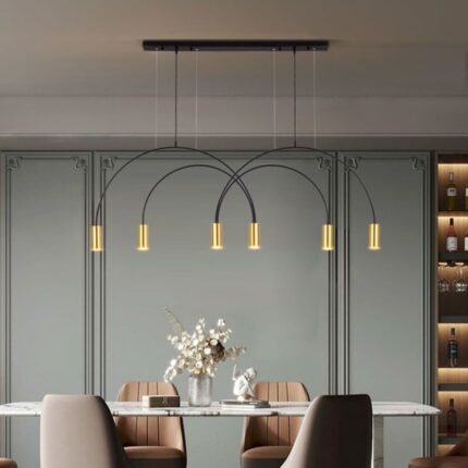 Đèn thả bàn ăn quầy bar dáng vòng cung Nordic YSG7651