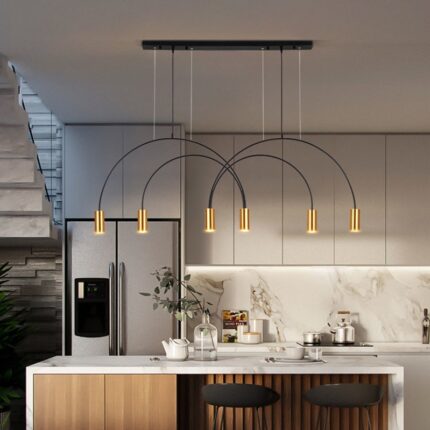 Đèn thả bàn ăn quầy bar dáng vòng cung Nordic YSG7651