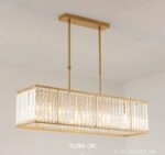 Đèn thả pha lê thân thép cao cấp Postmodern TY3496