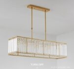 Đèn thả pha lê thân thép cao cấp Postmodern TY3496